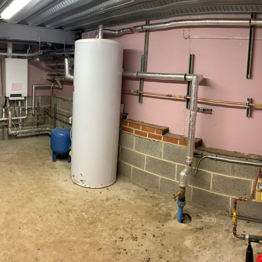 Panoramic view of plant room.