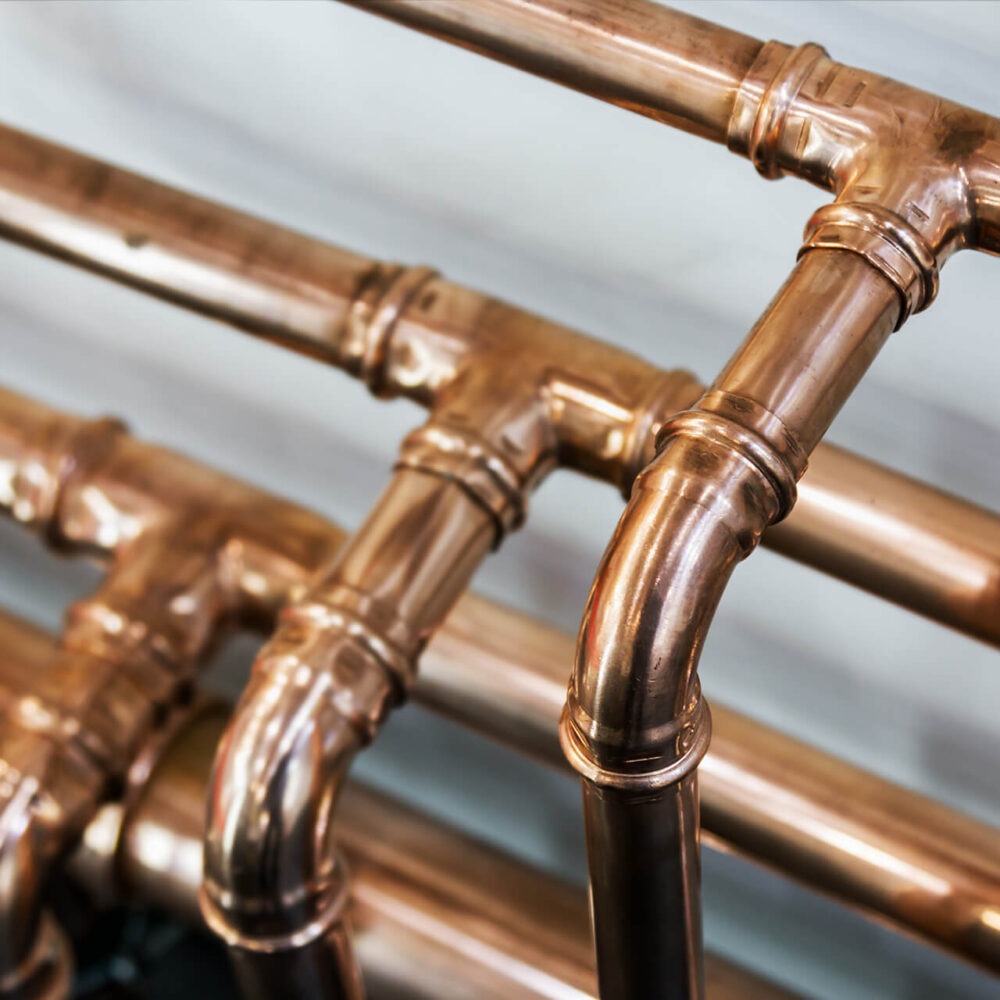 Copper pipework and fittings
