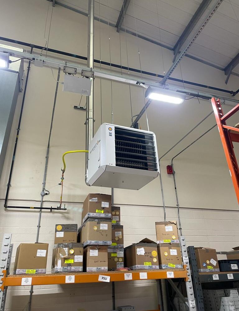 Air conditioning unit installed at Raytec.