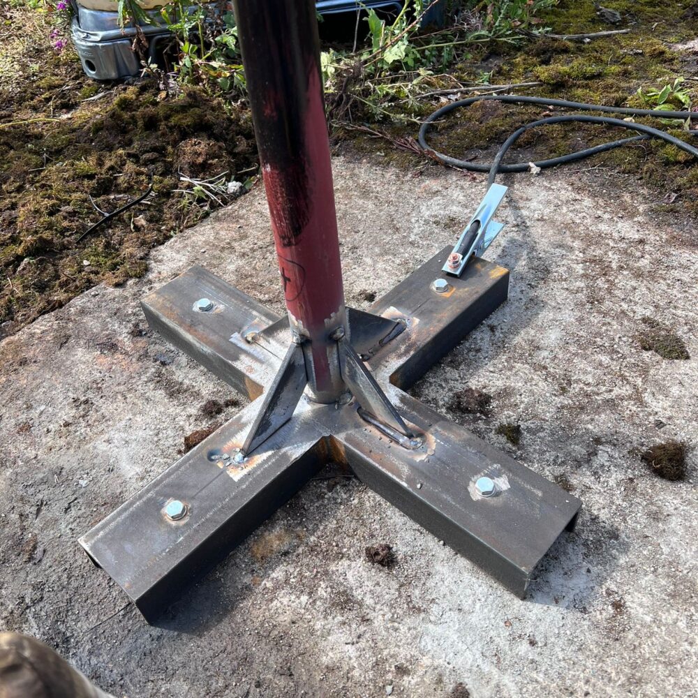 Bracket Fabrication on site